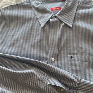Izod tiny check button down shirt XXL